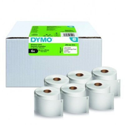 Dymo 2177565, 210mm x 102mm, fehér papírcímkék