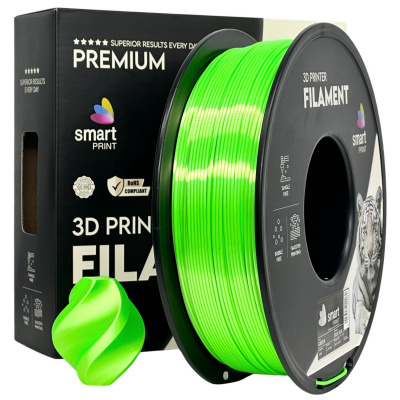 Smart Print FG-S94-E1, 3D filament, PLA Silk, 1,75mm, 1000g, Zöld (Green)