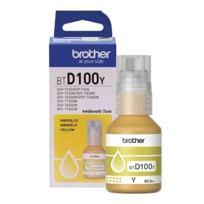 Brother BT-D100 BTD100Y sárga (yellow) eredeti tinta