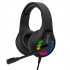 A4Tech Bloody G230, mikrofonos fejhallgató, hangerőszabályzás, fekete, gamer fejhallgató, USB