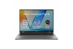 ASUS Vivobook 16 Flip/TP3607SA-OLED118W/U7-258V/16"/WUXGA/T/32GB/1TB/Intel int/W11H/Szürke/2R