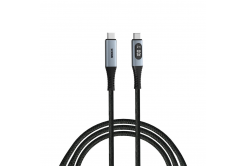 VERBATIM Kabel USB-C Sync & Charge, 100W, s displejem, 120cm