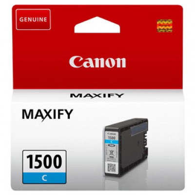 Canon eredeti tintapatron PGI-1500 C, cyan, 300 oldal, 4.5ml, 9229B001, Canon MAXIFY MB2050,MB2150,MB2155,MB2350,MB2750,MB2755