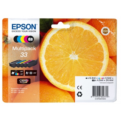 Epson T33 C13T33374011 színes (CMYK) multipack eredeti patronok