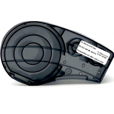 Brady M21-250-C-342-WT, 11,15 mm x 2,13 m, fekete nyomtatás / fehér alapon, kompatibilis szalag