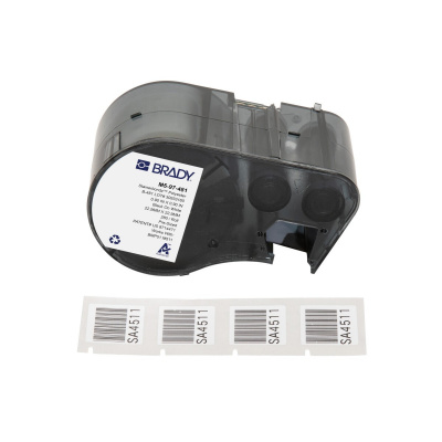 Brady M5-97-481 / 170884, 22.86 mm, Polyester, fekete nyomtatás / fehér alapon
