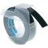 Dymo S0898130, 9mm x 3m, fehér nyomtatás/fekete alapon, eredeti szalag