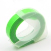 Dymo Omega, 9mm x 3m, fehér nyomtatás / fluoreszkálás zöld alapon, kompatibilis szalag