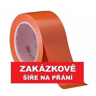 3M 471 Jelölő PVC ragasztószalag, kopásálló, narancssárga 25 mm x 33 m