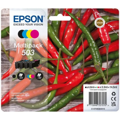 Epson 503 T09Q640 C13T09Q64010 színes (CMYK) multipack eredeti patronok