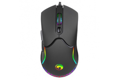 Marvo Egér M359, 3200DPI, optikák, 7 gomb, vezetékes USB, fekete, játék