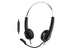 Genius HS-220U AI fejhallgató mikrofonnal, vezetékes, fekete, 2.0, fejpántos, USB