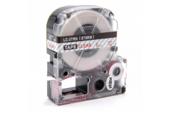 Epson LC-ST9RW, 9mm x 8m, piros nyomtatás / átlátszó alapon, utángyártott szalag
