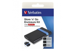 Verbatim 53106 Store 'N' Go Belső burkolatok készlete HDD/SSD, 2.5", USB 3.0 (3.2 Gen 1), fekete