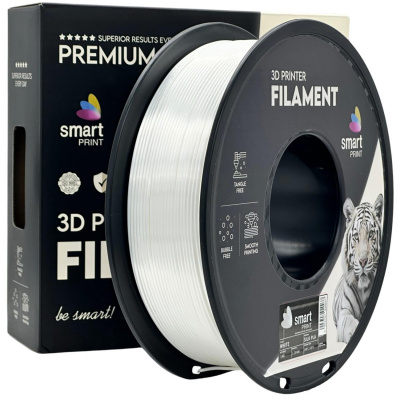 Smart Print FG-S89-E1, 3D filament, PLA Silk, 1,75mm, 1000g, Fehér (White)