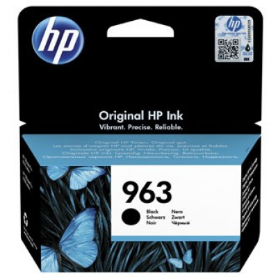HP eredeti tintapatron 3JA26AE#301, HP 963, black, blistr, 1000 oldal, 24.09ml, HP Officejet Pro 9010, 9012, 9014, 9015, 9016, 9019/P