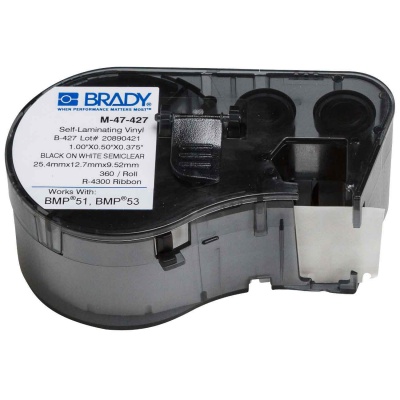 Brady M-47-427 / 131589, címkék 12.70 mm x 25.40 mm