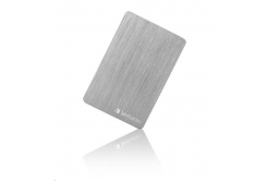 VERBATIM HDD 2.5" 1TB Store 'n' Go ALU Slim Portable Hard Drive USB 3.2, Silver