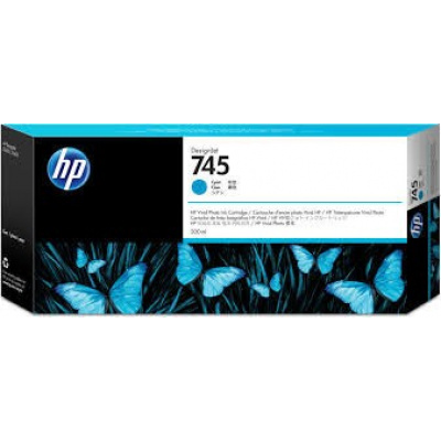 HP 745 F9K03A cián (cyan) eredeti tintapatron