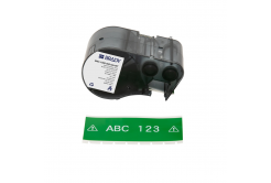 Brady M5C-1500-595-GN-WT / 170941, 38.10 mm x 7.62 m, vinil, fehér nyomtatás / zöld alapon