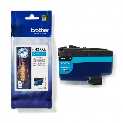 Brother LC-427XLC cián (cyan) eredeti tintapatron
