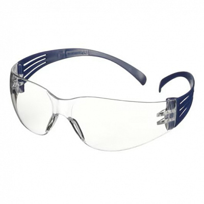 3M SecureFit 100 Ochranné brýle, modrá obruba, AS, čirý zorník, (SF101AF-BLU-EU)