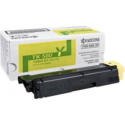 Kyocera Mita TK-580Y sárga (yellow) eredeti toner