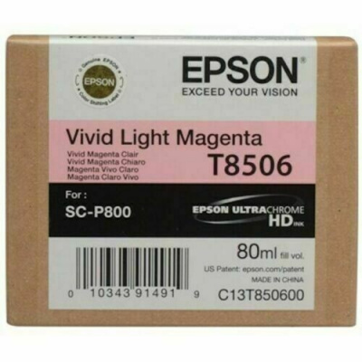 Epson T8506 C13T85060N világos bíborvörös (vivid light magenta) eredeti tintapatron