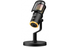 Genius MIC-S400U streamovací mikrofon, fekete, RGB, USB-C