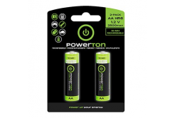 Powerton Nabíjecí Ni-MH baterie AA, 2-pack