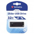 Verbatim 98697 Slider, USB-meghajtó, USB A 2.0, 32GB, kihúzható csatlakozóval, fekete