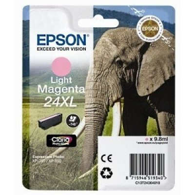 Epson T24364012, T2436 világos bíborvörös (light magenta) eredeti tintapatron