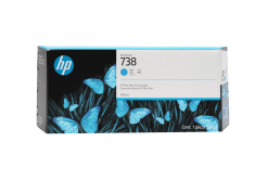 HP 738 676M6A cián (cyan) eredeti tintapatron